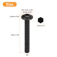 thumbnail image 2 of Unique Bargains Flanged Button Head Socket Cap Screws, 25 Pack M4x35mm 304 Stainless Steel Bolts, 2 of 5