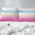 thumbnail image 3 of YST Rainbow Bedding Sets for Girls, Gradient Stars Cloud Comforter Set, Blue Pink Down Comforter 3 Pcs, Queen Size, 3 of 5