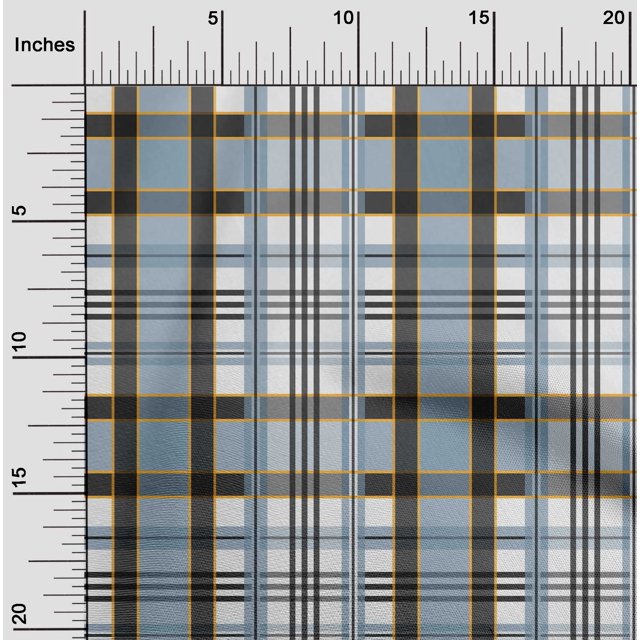 oneOone Cotton Poplin Fabric Madras Check Print Fabric BTY 42 Inch Wide