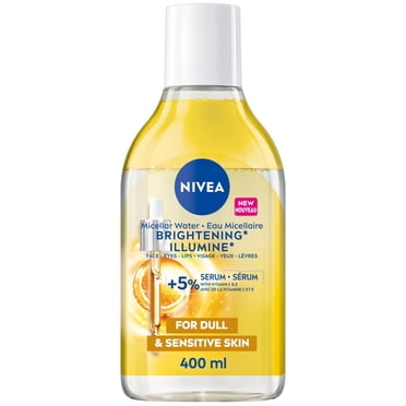 NIVEA Skin Brightening* Micellar Water, Dull and Sensitive Skin, Perfume Free, 400mL