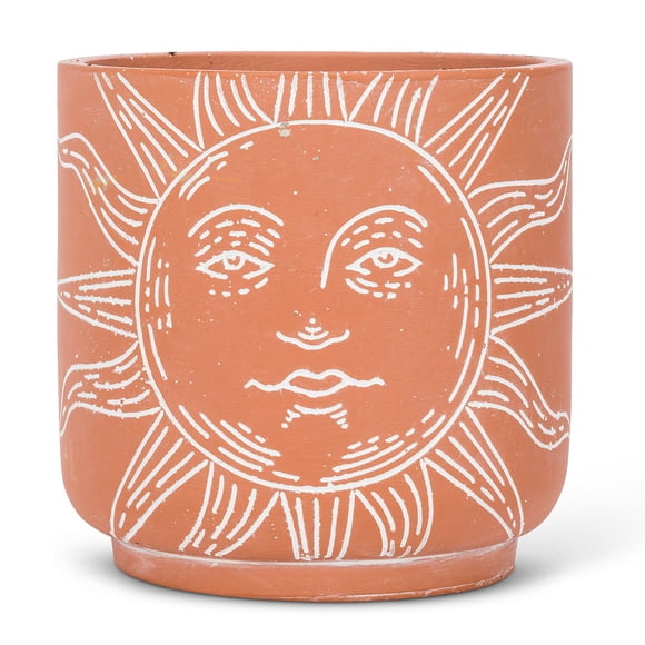 Set of 12 Large Sun Face Planter