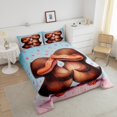 thumbnail image 4 of Erosebridal Ensemble de Couette Très Grand Ornithorynque pour Couple, Insert de Couette Faune Australienne, Réversible 3 Pcs, 4 of 7