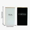 thumbnail image 2 of Metal Kitchen Canister Set for Coffee Tea and Dry Food Storage with Secure Airtight Lids, 2 of 6