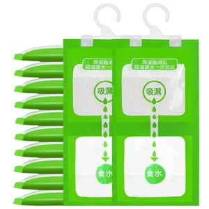 Sac de déshumidificateur suspendu - Pack d'humidité Absorbeur pour placards, chambres dormes & Salles de bains - Solution de stockage Damp Proof avec 500ml Capacité