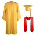 thumbnail image 1 of Ensemble Robe de Collation des Grades et Bonnet pour Adulte - Charme Année 2024, Robe en Polyester Unisexe avec Fermeture Éclair, 1 of 2