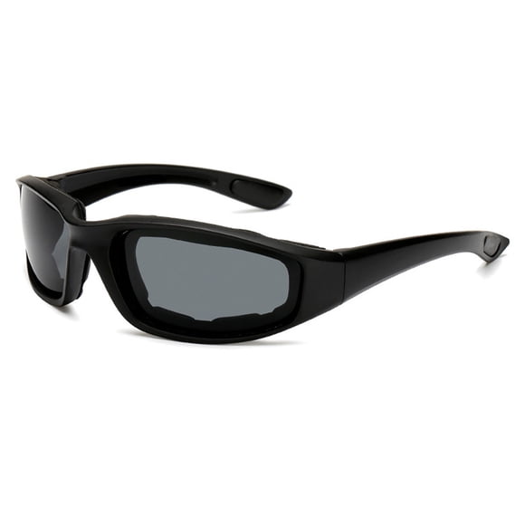 Anti-Glare Motorcycle Cycling Glasses with Polarized Lens, UV400 Protection Hard Coated Anti-Fog Sunglasses, Sponge Cushion for Comfort, Tactical Goggles for Skiing Outdoor Sports