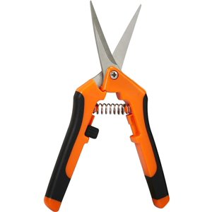 Garden Pruning Shears, Professional Gardening Scissors, High Point Precision Pruning Shears, Stainless Steel Straight Blade Pruning Shears, Hand for Bonsai, Spring Handles