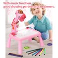 thumbnail image 4 of Riwcyla Multi,function Drawing Table Learning Desk with Function Trace and Draw Projector Art Drawing Board 24 Patterns Projection Tracing Painting Table Projection Sketchpad (Pink), 4 of 6