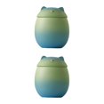 thumbnail image 1 of Baohd Large Capacity Ceramic Canisters Cute For Wide Application Sturdy And Durable Ceramics Cat Form Ceramic Tea Jars blue-green 150ml 2Set, 1 of 6