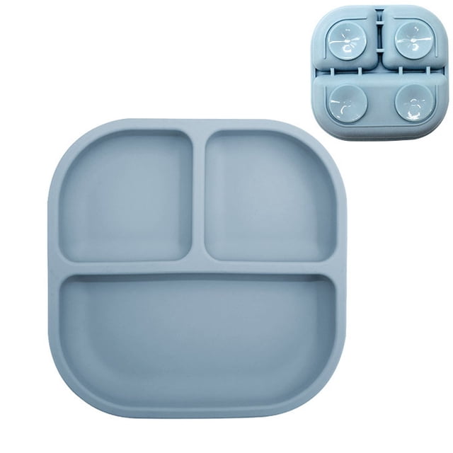 Silicone Divided Plate Tray Multipurpose Serving Dish Food Container For Dining Table Kitchen Living Room 187X18X3CM