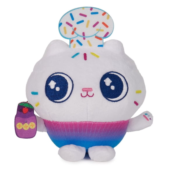Gabby's Dollhouse, Peluche de fête Cakey Cat, Peluche pour enfants, Jouet pour filles et garçons à partir de 3 ans