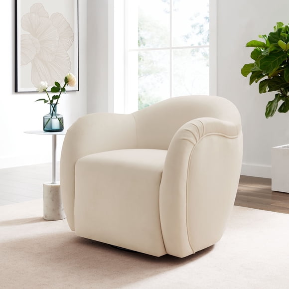 Modway Fauteuil Pivotant Compose en Albâtre