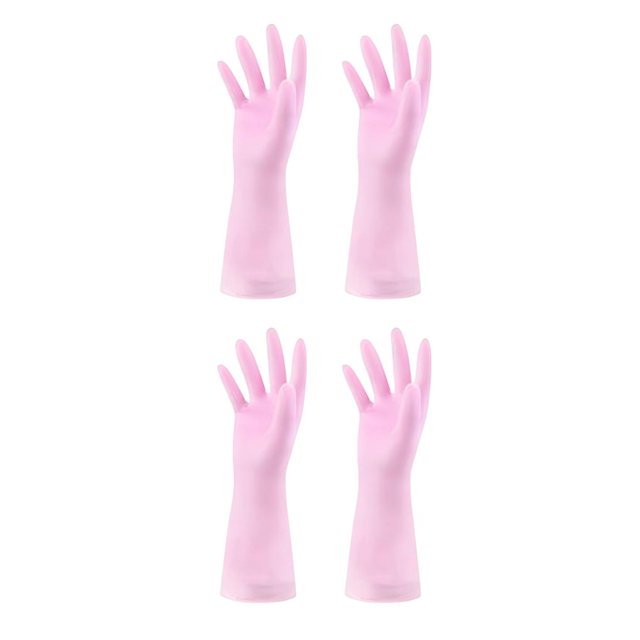yingyy 2pcs Gloves Mittens Outdoor Home Clean Accessory Lightweight Kitchen Pink 2Set