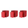 thumbnail image 1 of mmirethe Étui en Cuir Élégant 100 Cartes pour Cartes de Visite Professionnelles Rouge 3Set, 1 of 6