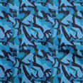 thumbnail image 1 of oneOone Polyester Spandex Blue Fabric Abstract Fabric For Sewing Printed Craft Fabric By The Yard 56 Inch Wide, 1 of 4