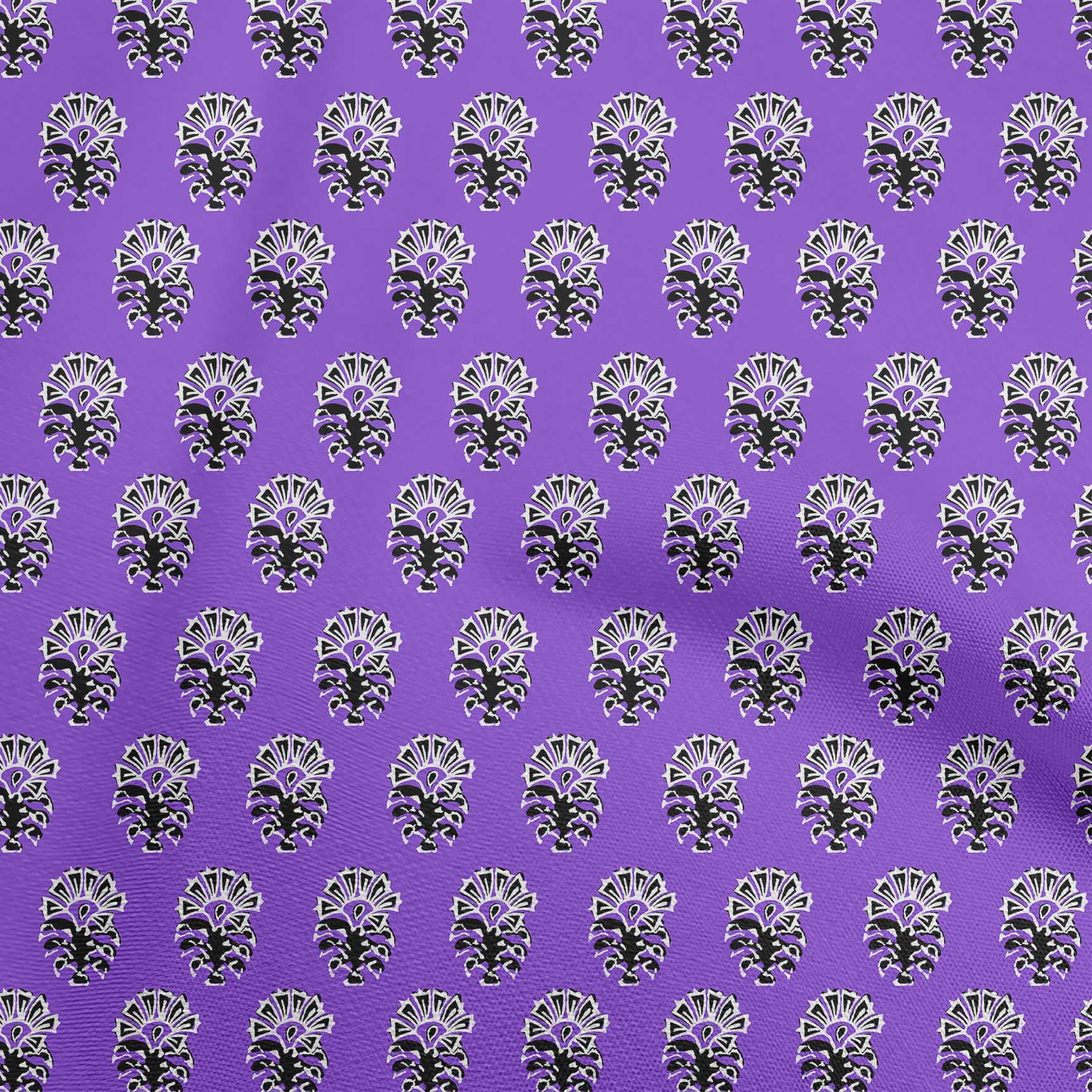 oneOone Silk Tabby Medium Purple Fabric Block Sewing Material Print Fabric By The Yard 42 Inch Wide