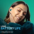 thumbnail image 2 of JLab GO Pop ANC Bluetooth Earbuds, Charging Case, Transparent Teal, 2 of 7