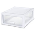 thumbnail image 1 of Sterilite Tiroir de Rangement Empilable en Plastique Transparent de 16 Pintes, Boîte de 18, 1 of 9