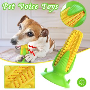 LSLJS Dog Chew Toys Puppy Toothbrush Clean Teeth Interactive Corn Toys Dog Toys, Pet Dog Chew Toys Aggressive Chewer Training Tooth Cleaning Pet Molar Toy