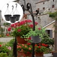 thumbnail image 3 of 3Pcs Hanging Planters Plastic Hanging Plant Pot Basket Hanging Flower Pots for Home Balcony, 3 of 6