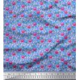 thumbnail image 1 of Soimoi Poly Georgette Fabric Leaves & Floral Artistic Decor Fabric Printed Yard 42 Inch Wide, 1 of 5