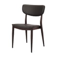thumbnail image 1 of Take Me Home Classic Silloutte Dining Chair, Gray PU Upholstery and Walnut frame., 1 of 4