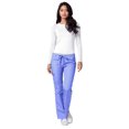 thumbnail image 3 of Adar Pantalon d'Uniforme Droit pour Femmes Universal, à Cordon, Popeline Durable, Noir, 3 of 7