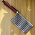 thumbnail image 2 of Potato Ripple Crinkle Cutter Wavy Chopper French Fry Slicer Vegetable Salad Chopping Stainless Steel Wavy Slicer Wavy Vegetable Cutter, 2 of 5