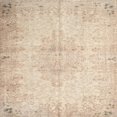 thumbnail image 1 of Ahgly Company Indoor Square Traditional Deep Peach Orange Persian Area Rugs, 4' Square, 1 of 6