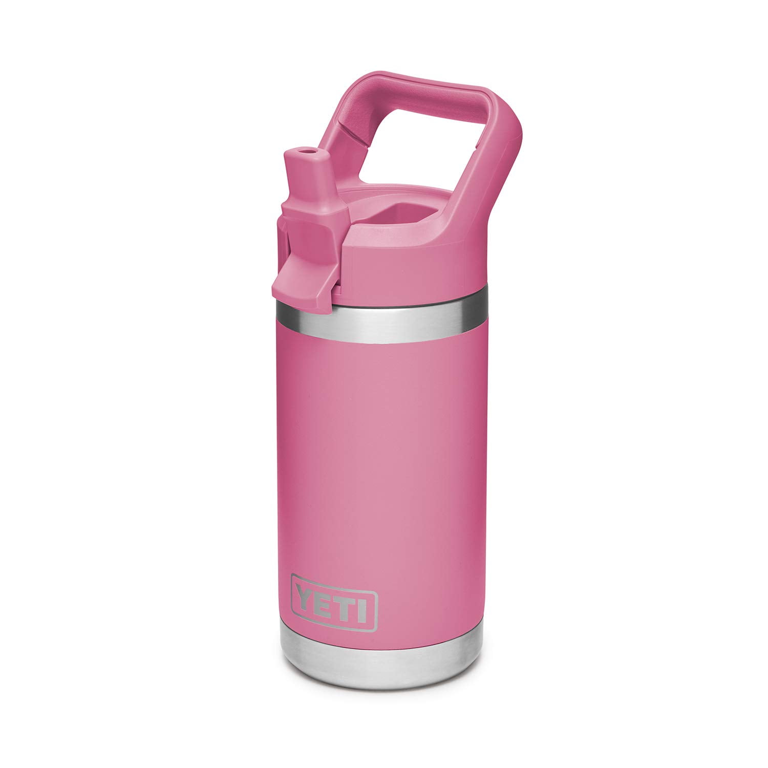 YETI Rambler Jr. 12 oz Kids Bottle, with Straw Cap, Harbor Pink
