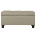 thumbnail image 1 of Ottomane de rangement moderne rectangulaire revêtue de tissu – beige, 1 of 7