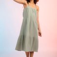 thumbnail image 1 of EGNMCR Robes de Fête pour Femmes Robe Décontractée à Volants Dos Nu Printemps et Été Jupe Courte, 1 of 8