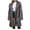 Dark Gray, variant on EQWLJWE Women Long White Fluffy Coat Brown Faux Fur Winter Coats for Women Long Soft Coat Warm Gray Faux Fur Jackets Open Front Overcoat Outerwear