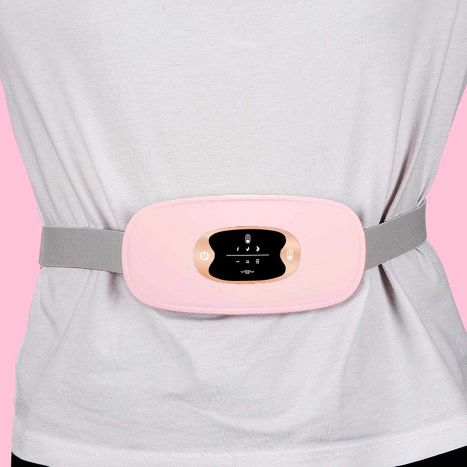 LSLJS Abdominal Massager - 3 Vibration/Heating Modes, Charging Abdominal Physiotherapy Instrument Massager, for Women/Friend/Adult, Abdominal Massager