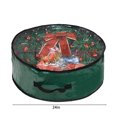 thumbnail image 3 of Yhmxh Home Storage-Storage Bins Storage Container Organization and Storage Christmas Wreath Storage Bag - Garland Holiday Container with Clear Window - Tear Proof Fabric Storage Bins, 3 of 6