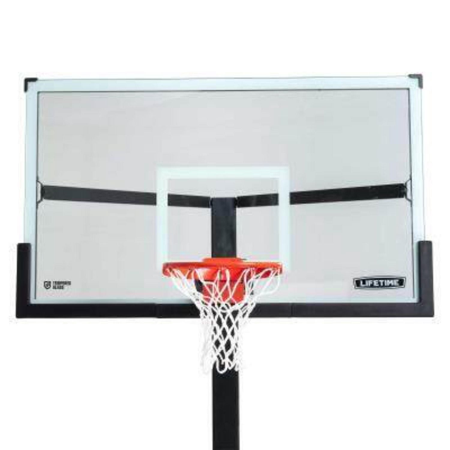 LIFETIME Mammoth Bolt Down Basketball Hoop with 72" Tempered Glass Backboard