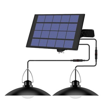 Amdohai Lampe Suspendue à Énergie Solaire avec Panneau Ajustable Allumage/extinction Automatiques