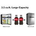 thumbnail image 3 of Costway Refrigerator Small Freezer Cooler Fridge Compact 3.2 cu ft. Unit, 3 of 3