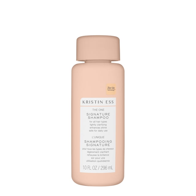 Kristin Ess Shampooing Signature Réparateur Hydratant à l'Huile de Ricin pour Cheveux Abîmés + Shampooing Sans Sulfates