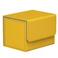 thumbnail image 1 of Card Deck Box Holder Game Card Storage Organizer , Closure ,Collectible Cards Case , yellow, 1 of 8