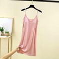 thumbnail image 2 of Timegard Robe de Nuit pour Femmes Col en V Sans Manches Courte Chemises de Nuit Douces et Confortables Couleur Unie Robe de Maison, 2 of 9