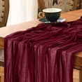 thumbnail image 3 of Dvruxg Cheesecloth Table Runner Rustic Table Runner Long Gauze Table Runner for Wedding Birthday Party Table Decoration, 3 of 5