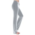 thumbnail image 3 of SHTXOZHI Womens Velvet Flared Pants High Waisted Workout Yoga Pants Casual Drawstring Sweatpants, 3 of 7