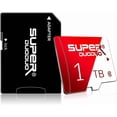 thumbnail image 2 of 1024 Micro SD Card WITH SD CARD ADAPTER FOR Dash Cam, CaHZorder, Surveillance, Drone High Speed Class 10 Micro SDXC UHS-I MICRO SD Memory Card 1024 For Smartphone Computer Game Console, 2 of 8