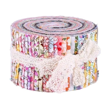 36 Pcs Rouleaux de Tissu Jelly Rouleau de Tissu Bandes de Tissu, Divers Motifs Bandes de Tissu pour Patchwork, Bandes de Tissu pour Courtepointe, Ensemble de Tissus pour Courtepointe Option1 B 36 Pcs