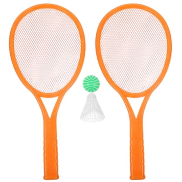 USHOBE 1Set Tennis Racket Set Made of Plastic and Nylon Assorted Colors for Playing Use