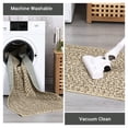 thumbnail image 4 of HOMERRY 2' x 6' Modern Area Rug for Hallway Kitchen Braided Print Indoor Washable Neutral Carpet, Yellow Blue, 4 of 5
