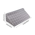 thumbnail image 3 of Chmadoxn Pillow Bed-Rest Support Pillow For Elderly Patient Turning Pillow Separation Triangular Pillow Nursing R-Shaped Pillow Foam Back Cushion, 3 of 6