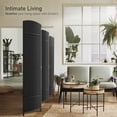 thumbnail image 4 of Sorbus 6 Panel Room Divider Tall Privacy Partition Screen Extra Wide Double Hinged Mesh Hand-Woven Folding Wall Divider - 6ft, 4 of 7