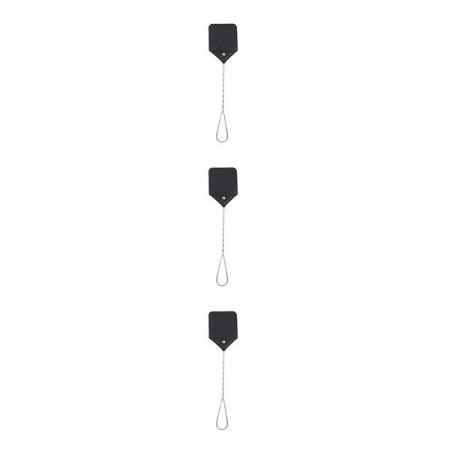Transemion 1/2/3/5 Effective And Portable Fly Swatter For Outdoor Activities Iron Wire Is Sturdy And Durable black 3PCS